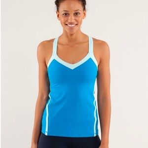 Lululemon Run: Mile a Minute Tank Blue Size 8